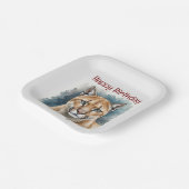 Leuke Cougar Over The Hill Verjaardag Papieren Bordje (Gebogen)