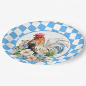 Leuke Country Rooster liefhebbers Papieren Bordje (Gekanteld)