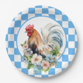 Leuke Country Rooster liefhebbers Papieren Bordje (Voorkant)