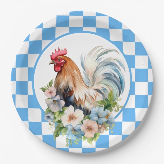 Leuke Country Rooster liefhebbers Papieren Bordje (Voorkant)