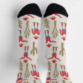 Leuke Cowboy Kerstman Western Kerstmis Sokken (Top)