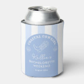 Leuke Cowgirl Bachelorette Party Favor Blikjeskoeler (Blikje Voorkant)