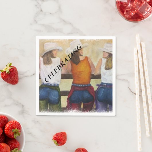 LEUKE COWGIRLS PAPIEREN SERVETTEN (Insitu)