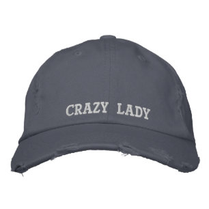 Leuke Crazy Lady Quote Rustiek Schotland Blauwe Vi Geborduurde Pet