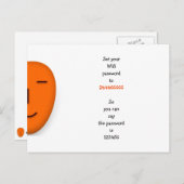 Leuke Creatieve Wifi Wachtwoord Idee Citaat Grap H Briefkaart (Voorkant / Achterkant)