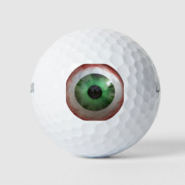 Leuke Creepy Green Eye-ball Humor Golfballen