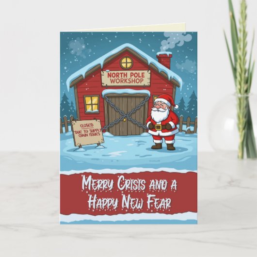 Leuke Crisis Leuk Kerstfeest Kaart (Voorkant)