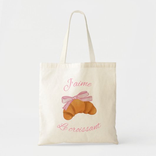 Leuke Croissant Design canvas tas (Voorkant)