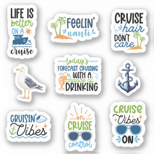 Leuke cruise Stickers (Voorkant)