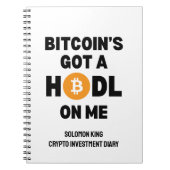 Leuke Crypto BITCOIN HEEFT EEN HOUDGREEP OP MIJ Notitieboek (Voorkant)