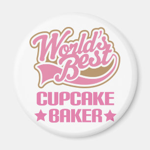 Leuke Cupcake Baker Magneet