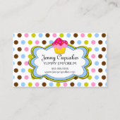 Leuke cupcake bakkerij visitekaartje (Voorkant)