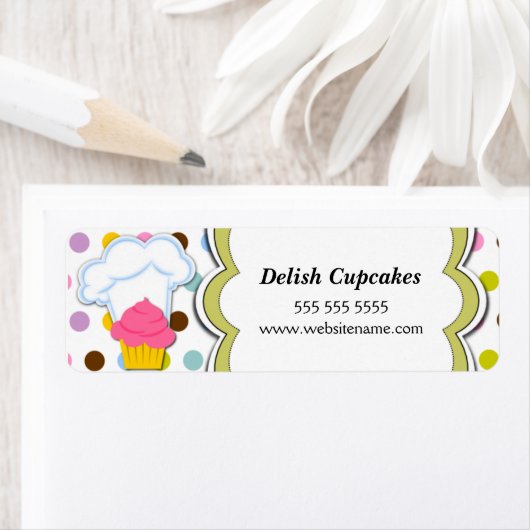 Leuke Cupcake en Bakers Pet Labels (Insitu)