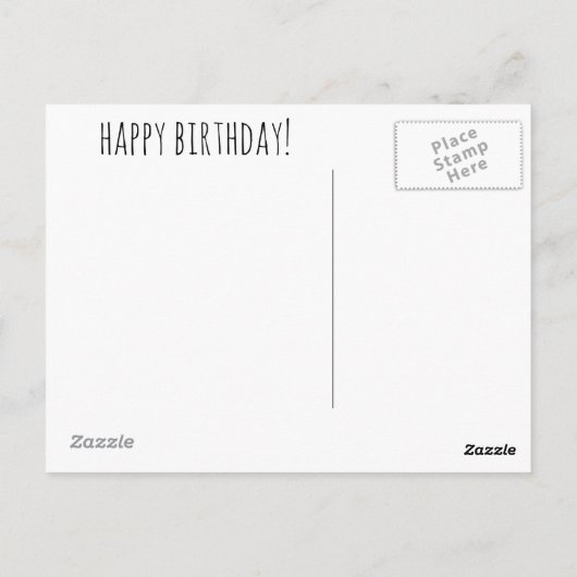 Leuke Cupcake Grappige Gelukkige Verjaardag Briefkaart (Achterkant)