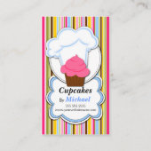 Leuke Cupcake & Hoed van de Bakker Visitekaartjes (Voorkant)