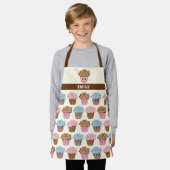 Leuke Cupcake Persoonlijk Kinderen Keuken Schort (Gedragen)