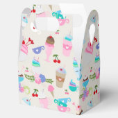 Leuke Cupcake snoepjes Verjaardagsfeestpatroon Bedankdoosjes (Geopend)