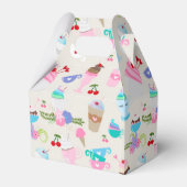 Leuke Cupcake snoepjes Verjaardagsfeestpatroon Bedankdoosjes (Voorkant Zijde)