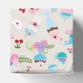 Leuke Cupcake snoepjes Verjaardagsfeestpatroon Bedankdoosjes (Bovenkant)