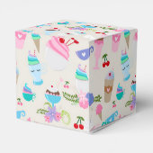 Leuke Cupcake snoepjes Verjaardagsfeestpatroon Bedankdoosjes (Achterkant)