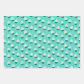 Leuke Cupcake thema Patroon Verjaardagen Feestdage Inpakpapier Vel (Voorkant 3)
