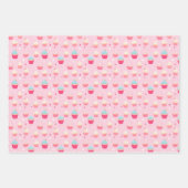 Leuke Cupcake thema Patroon Verjaardagen Feestdage Inpakpapier Vel (Voorkant 2)