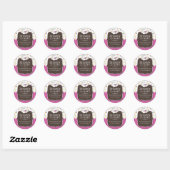 Leuke Cupcake Verpakking Stickers (Vel)