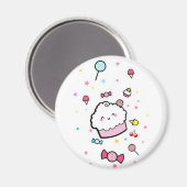 Leuke cupcakes magneet (Voorkant / Achterkant)