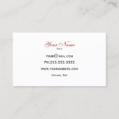 Leuke cupcakes rode visitekaartjes (Achterkant)