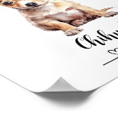 Leuke Custom Chihuahua Poster "Tiny maar Mighty" (Hoek)