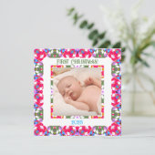 Leuke Custom Holly Jolly Kerstmis Heldere Foto Gif (Staand voorkant)