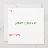 Leuke Custom Holly Jolly Kerstmis Heldere Foto Gif (Achterkant)