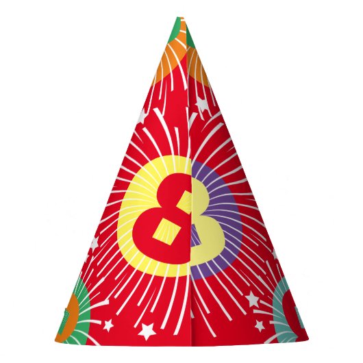 Leuke custom kind verjaardagsfeestje papier kegel feesthoedjes (Achterkant)