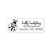 Leuke Custom Ladybug Retouradres Stempel voor Kind (Afrduk)