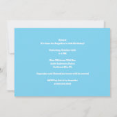 Leuke Custom Luau Beach Hula Meisjes Verjaardagsfe Kaart (Achterkant)