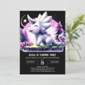 Leuke Custom Triceratops Verjaardag Kaart (Staand voorkant)