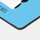 Leuke Custom Zwart Wit Tuxedo Katten Blauw Bureaumat (Hoek)