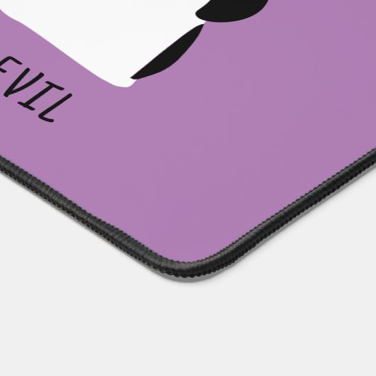 Leuke Custom Zwart Wit Tuxedo Katten Paarse Bureaumat (Hoek)