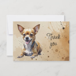 Leuke Cute Chihuahua Hond Dank Je Bedankkaart