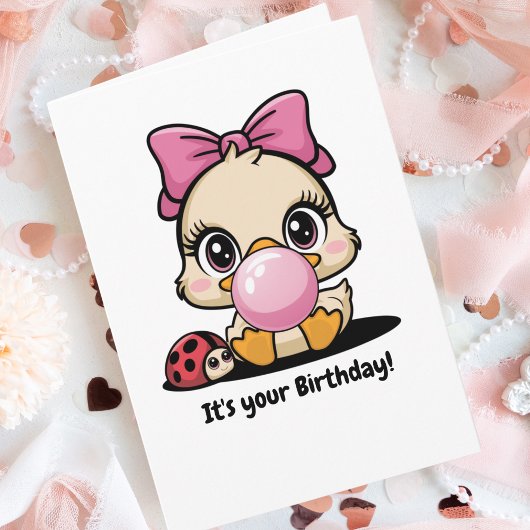 Leuke Cute Eend, Lieveboer Lieveheersbeestje & Bel Kaart