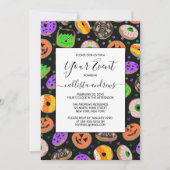 Leuke Cute Glitter Confetti Donuts Halloween Kaart (Voorkant)