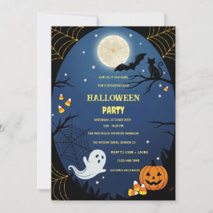 Leuke Cute Kids Halloween Kostuum Feest Uitnodigin Kaart