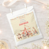 Leuke Cute Rode & Roze Circus Kinderen Verjaardag Bedankzakje (Geknipt)