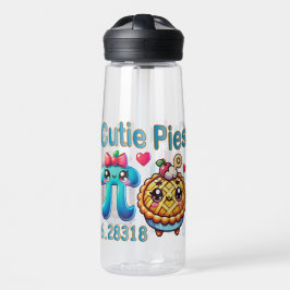 Leuke “Cutie Pies” Schattig Pi-symbool en taart wo Waterfles