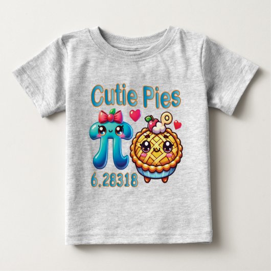 Leuke "Cutie Pies" Schattigee Pi Symbool & Pie Pun (Voorkant)