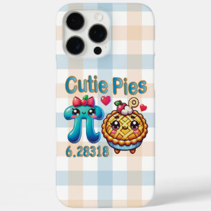 Leuke "Cutie Pies" Schattigee Pi Symbool & Pie Pun iPhone 16 Pro Max Hoesje