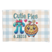 Leuke "Cutie Pies" Schattigee Pi Symbool & Pie Pun Kussensloop (Voorkant)