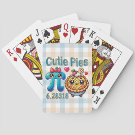 Leuke "Cutie Pies" Schattigee Pi Symbool & Pie Pun Pokerkaarten