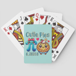 Leuke "Cutie Pies" Schattigee Pi Symbool & Pie Pun Pokerkaarten