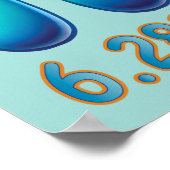 Leuke "Cutie Pies" Schattigee Pi Symbool & Pie Pun Poster (Hoek)